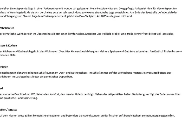 Apartman Seestrasse 6a , App 6